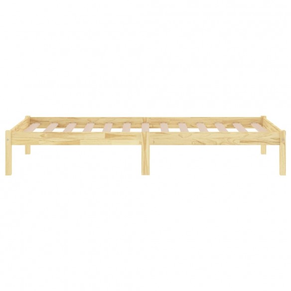 Cadre de lit bois massif 75x190 cm petit simple