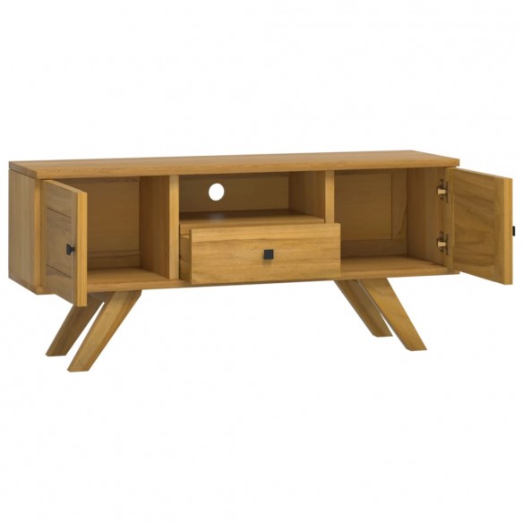 Meuble TV 110x30x50 cm Bois de teck solide