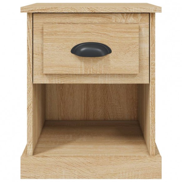 Table de chevet chêne sonoma 39x39x47,5 cm bois d'ingénierie