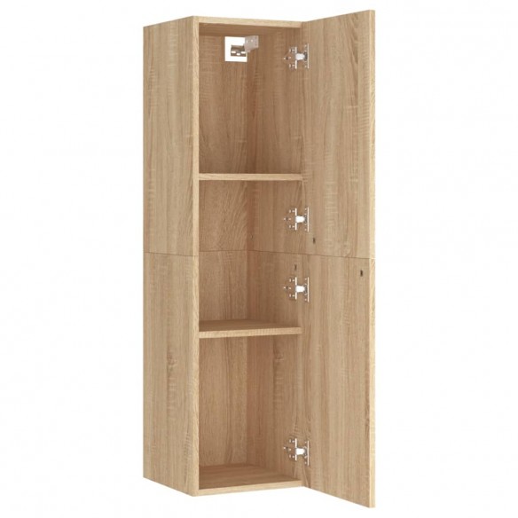 Meubles TV 2 pcs Chêne sonoma 30,5x30x110 cm Aggloméré