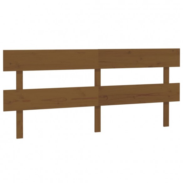 Tête de lit Marron miel 204x3x81 cm Bois massif de pin