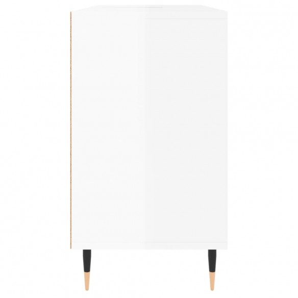 Armoire de salle de bain blanc brillant 80x33x60 cm