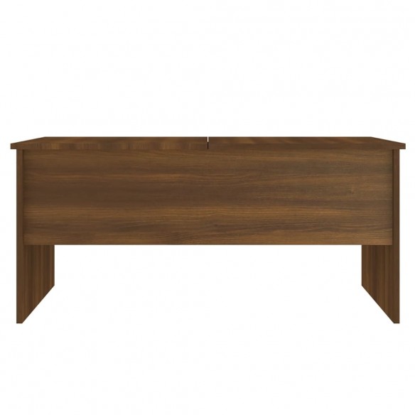 Table basse Chêne marron 102x50,5x46,5 cm Bois d'ingénierie