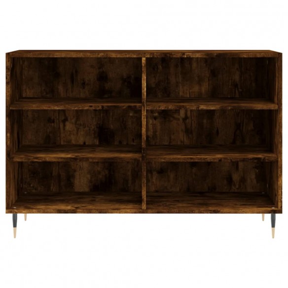 Buffet chêne fumé 103,5x35x70 cm bois d'ingénierie