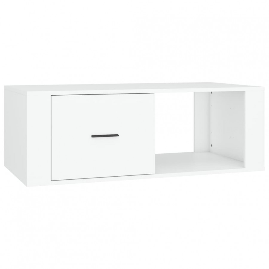 Table basse Blanc 100x50,5x35 cm 
