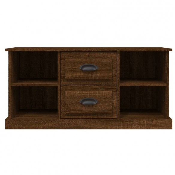 Meuble TV chêne marron 99,5x35,5x48 cm bois d'ingénierie