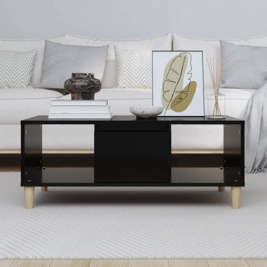 Table basse Noir 90x50x36,5 cm 