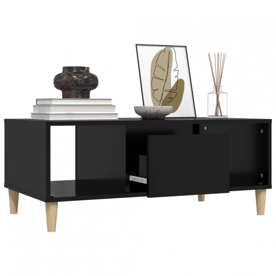 Table basse Noir 90x50x36,5 cm 