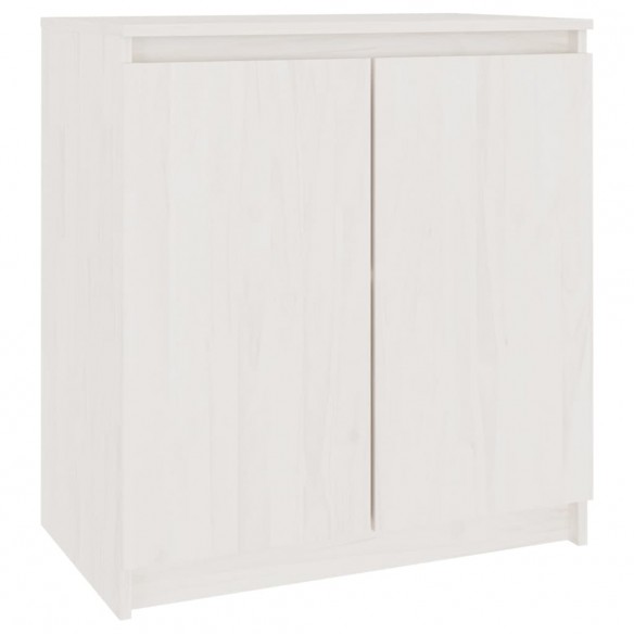 Armoire latérale blanc 60x36x65 cm bois de pin massif