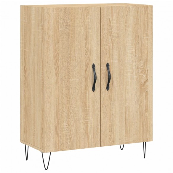 Buffet chêne sonoma 69,5x34x90 cm bois d'ingénierie