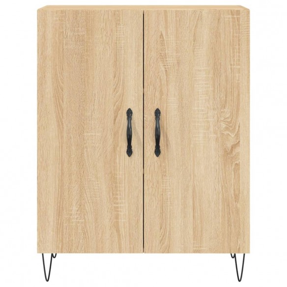 Buffet chêne sonoma 69,5x34x90 cm bois d'ingénierie