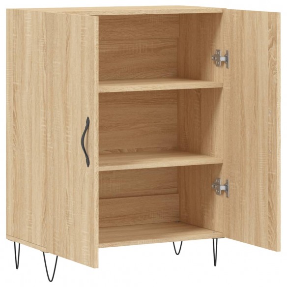 Buffet chêne sonoma 69,5x34x90 cm bois d'ingénierie