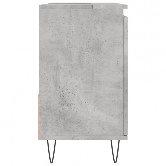 Armoire de salle de bain gris béton 65x33x60 cm