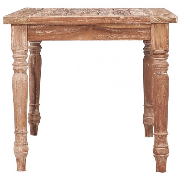 Table basse Batavia 90x50x45 cm Blanchie Bois de teck solide