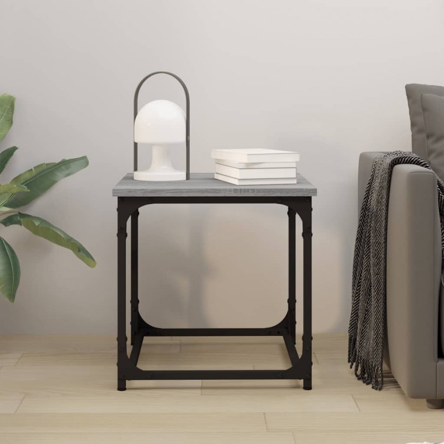 Table d'appoint Sonoma gris 40x40x40 cm 