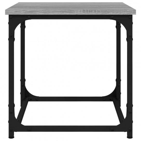 Table d'appoint Sonoma gris 40x40x40 cm Bois d'ingénierie