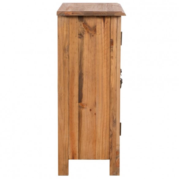 Armoire latérale de salle de bain Pin massif 59x32x80 cm