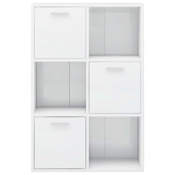 Armoire de rangement Blanc brillant 60x29,5x90 cm Aggloméré