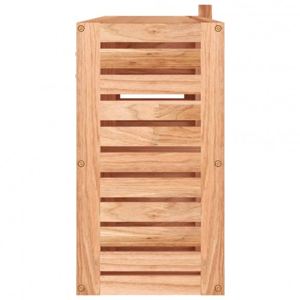 Armoire à miroir 80x17x34 cm Bois massif de noyer