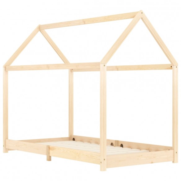 Lit d'enfant Bois de pin massif 90 x 200 cm