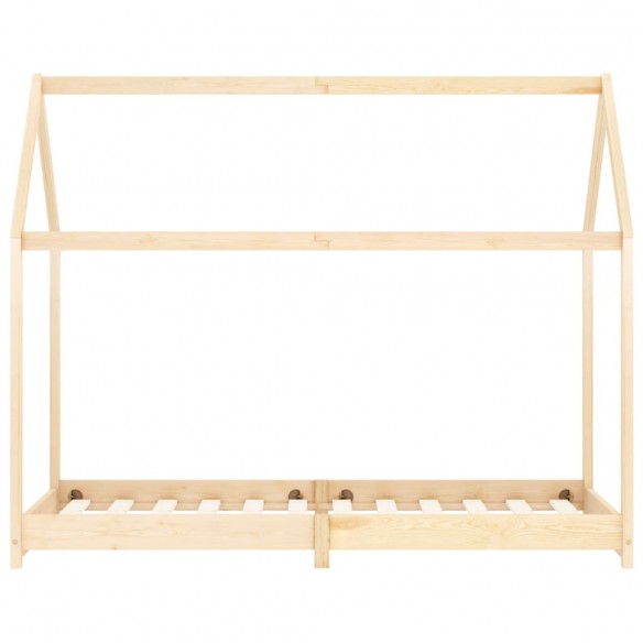 Lit d'enfant Bois de pin massif 90 x 200 cm