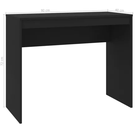Bureau Noir 90x40x72 cm  2