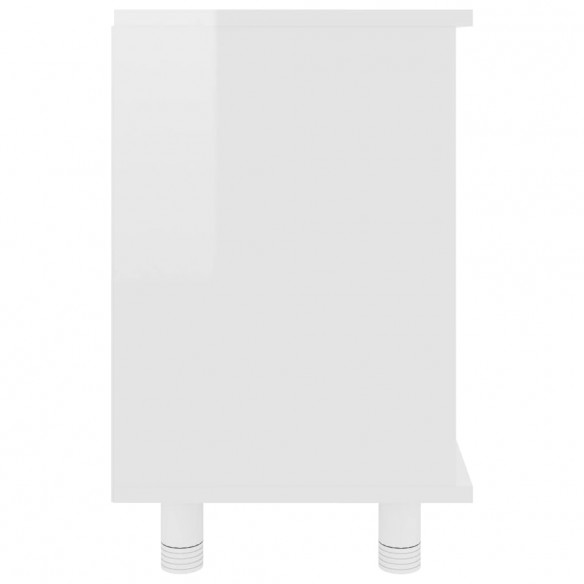 Armoire de salle de bain Blanc brillant 60x32x53,5 cm Aggloméré