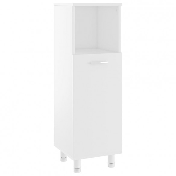 Ensemble de meubles de salle de bain 3 pcs Blanc Aggloméré