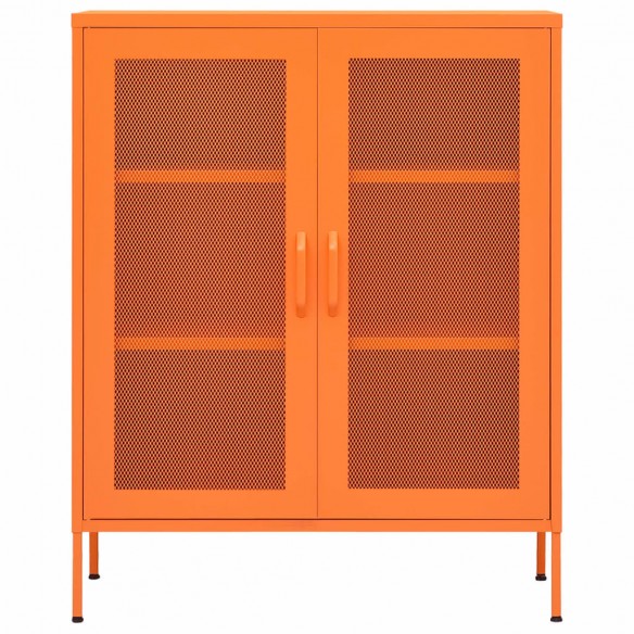 Armoire de rangement Orange 80x35x101,5 cm Acier