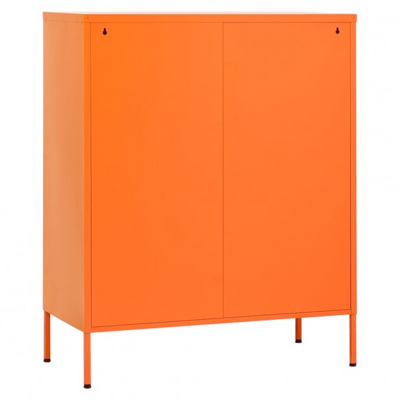 Armoire de rangement Orange 80x35x101,5 cm Acier