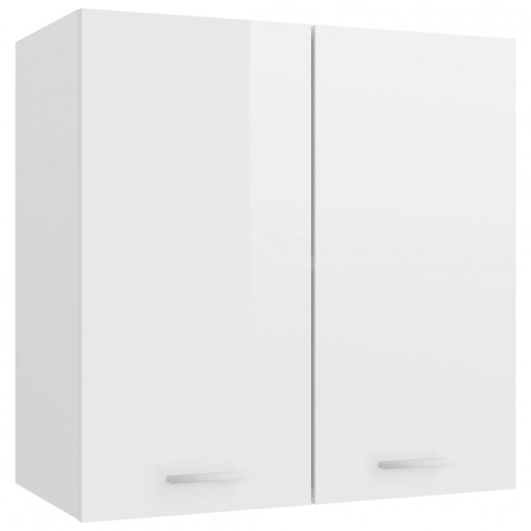 Armoire suspendue Blanc brillant 60x31x60 cm Aggloméré