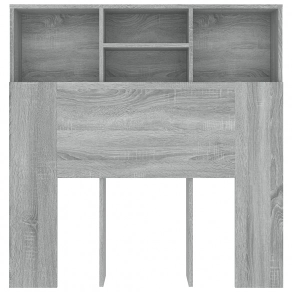 Armoire de tête de lit Sonoma gris 100x19x103,5 cm