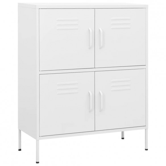 Armoire de rangement Blanc 80x35x101,5 cm Acier