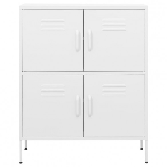 Armoire de rangement Blanc 80x35x101,5 cm Acier