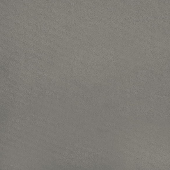 Cadre de lit Gris clair 120x200 cm Velours