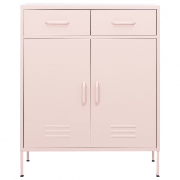 Armoire de rangement Rose 80x35x101,5 cm Acier