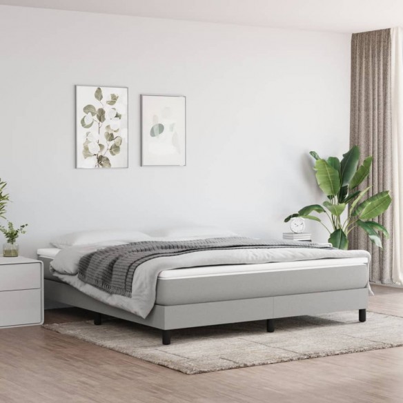 Matelas de lit à ressorts ensachés Gris clair 160x200x20 cm