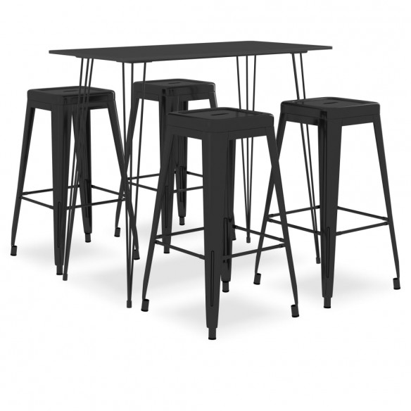 Ensemble de bar 5 pcs Noir