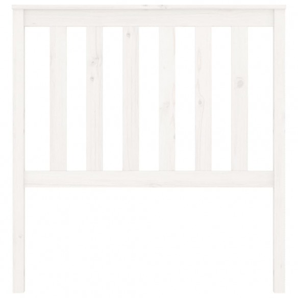 Tête de lit Blanc 96x6x101 cm Bois massif de pin