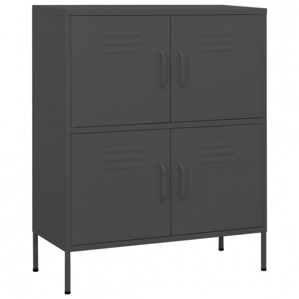 Armoire de rangement Anthracite 80x35x101,5 cm Acier