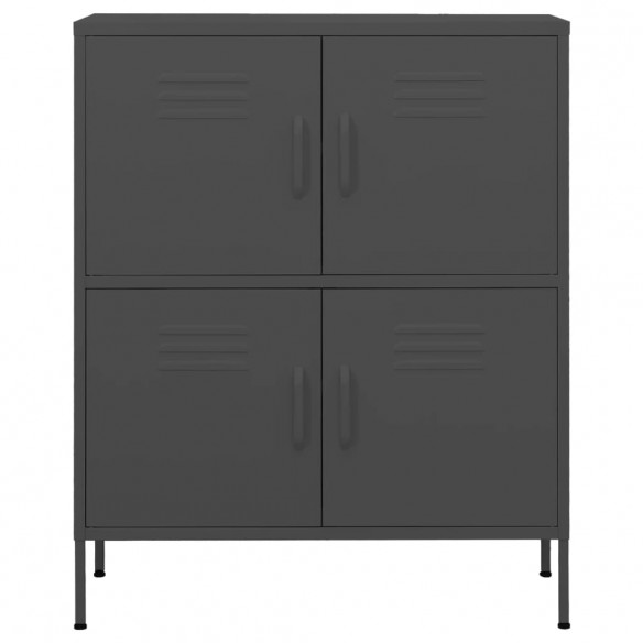 Armoire de rangement Anthracite 80x35x101,5 cm Acier