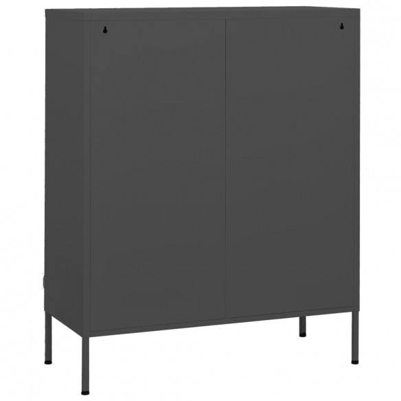 Armoire de rangement Anthracite 80x35x101,5 cm Acier