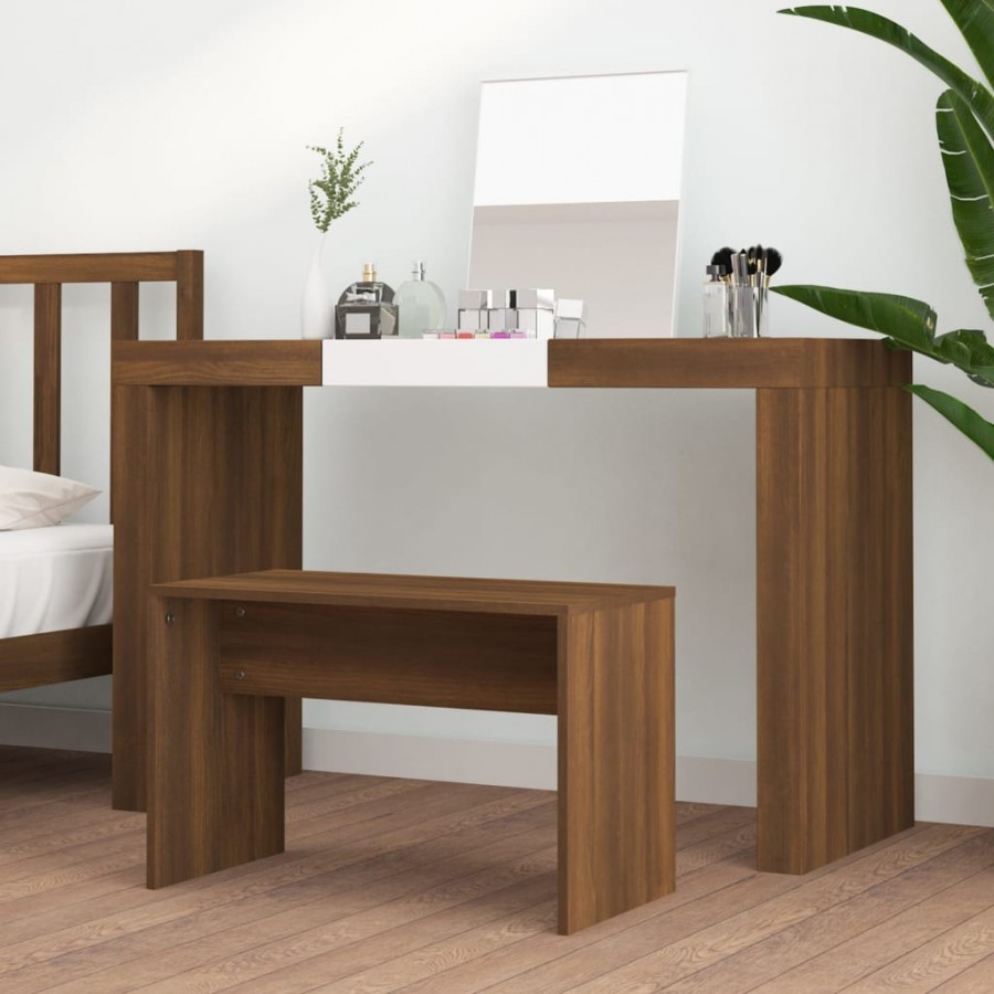 Tabouret de toilette Chêne marron 70x35x45 cm  Tabouret de toilette Chêne marron 70x35x45 cm