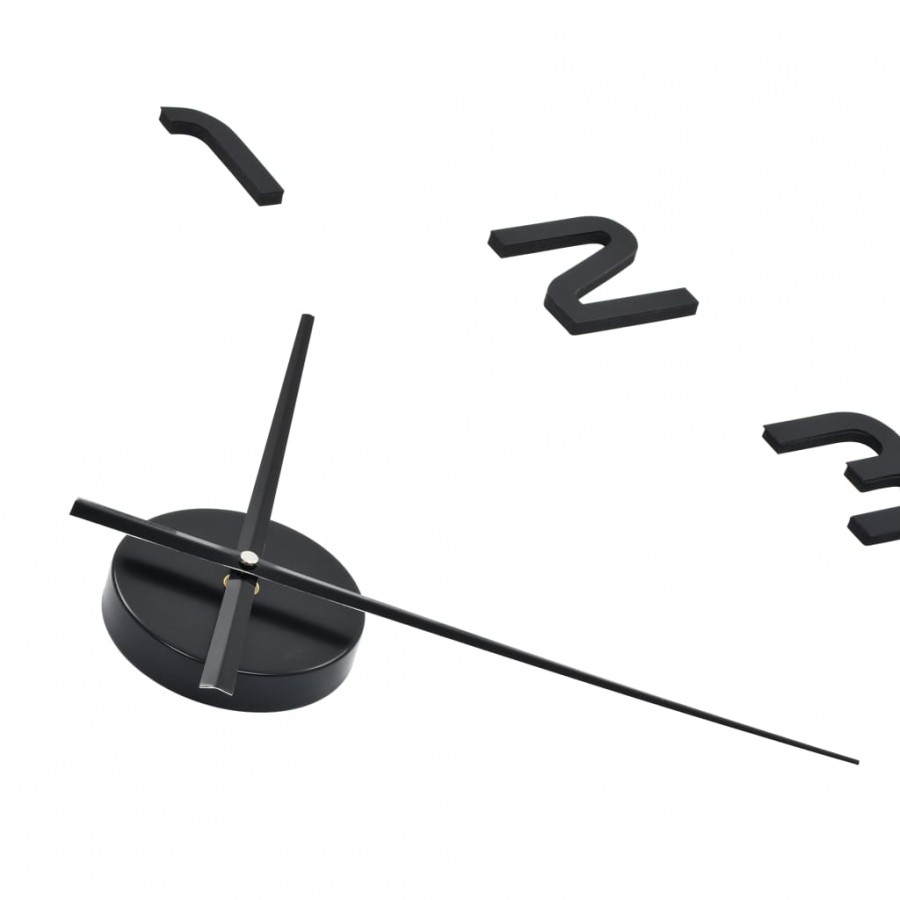 Horloge murale 3D Design moderne 100 cm XXL Noir Horloge murale 3D Design moderne 100 cm XXL Noir