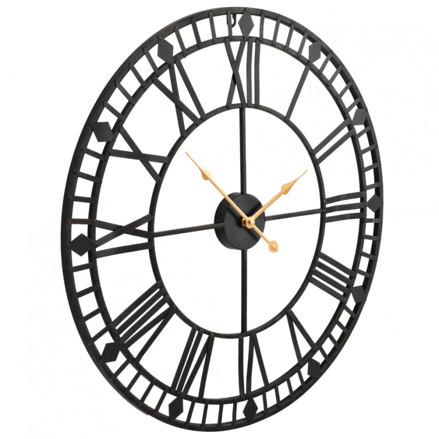Horloge murale vintage avec mouvement à quartz Métal 60 cm XXL Horloge murale vintage avec mouvement à quartz Métal 60 cm XXL