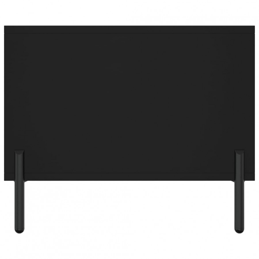 Table basse noir 102x50x40 cm bois d'ingénierie