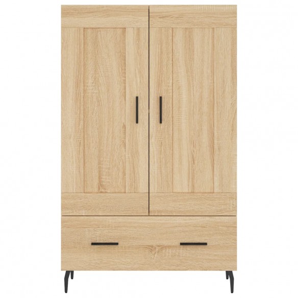 Buffet haut chêne sonoma 69,5x31x115 cm bois d'ingénierie