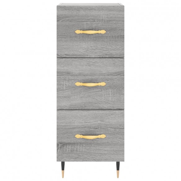 Buffet haut Sonoma gris 34,5x34x180 cm Bois d'ingénierie