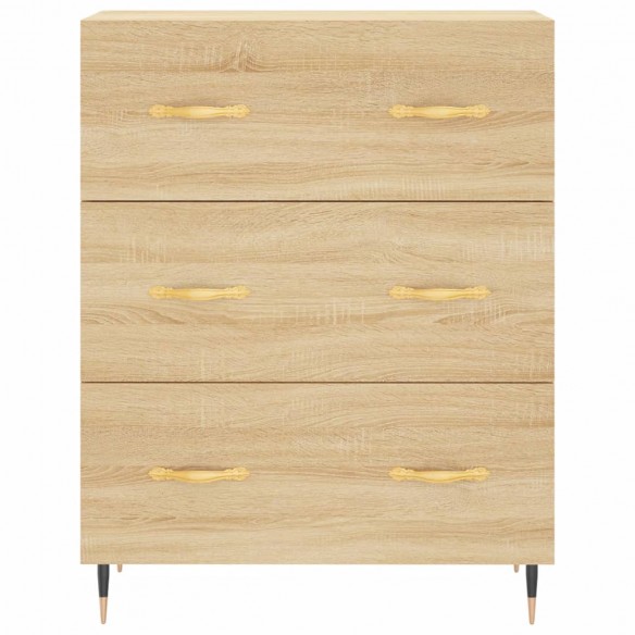 Buffet haut Chêne sonoma 69,5x34x180 cm Bois d'ingénierie