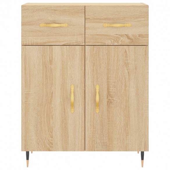 Buffet haut Chêne sonoma 69,5x34x180 cm Bois d'ingénierie